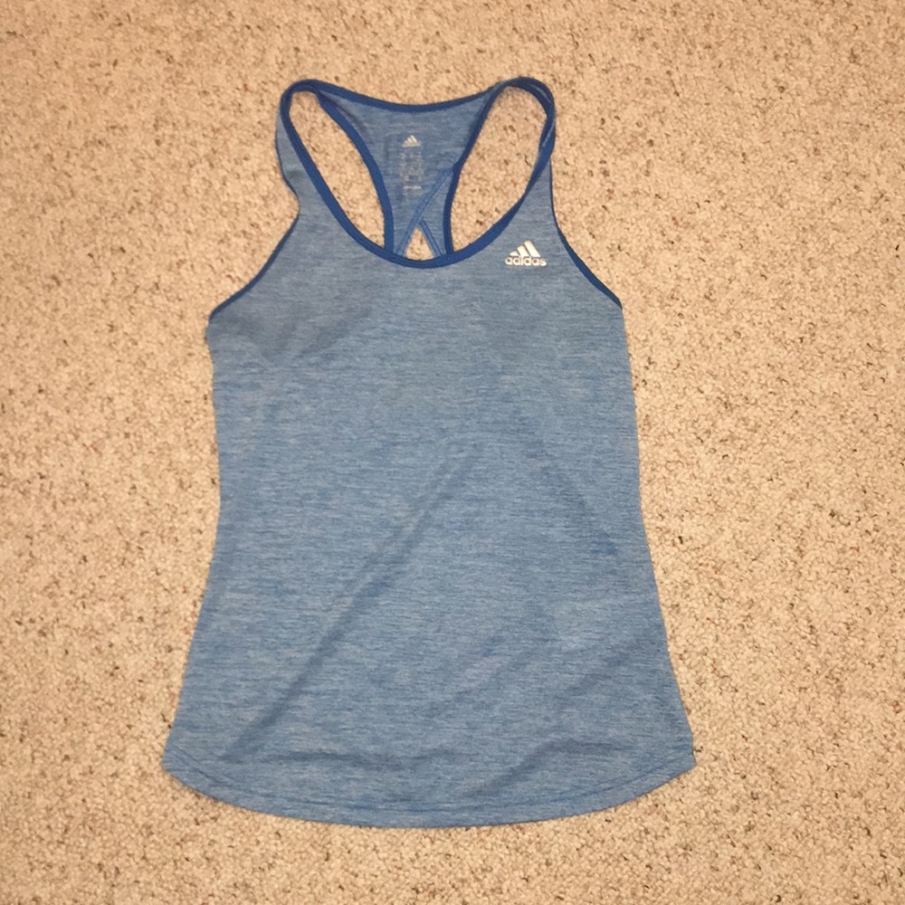 Blue adidas athletic tank!